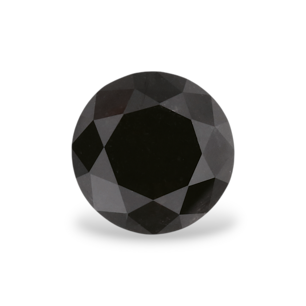 GIA 1.22 Carat Natural Fancy Black Round Diamond SE-5685GN