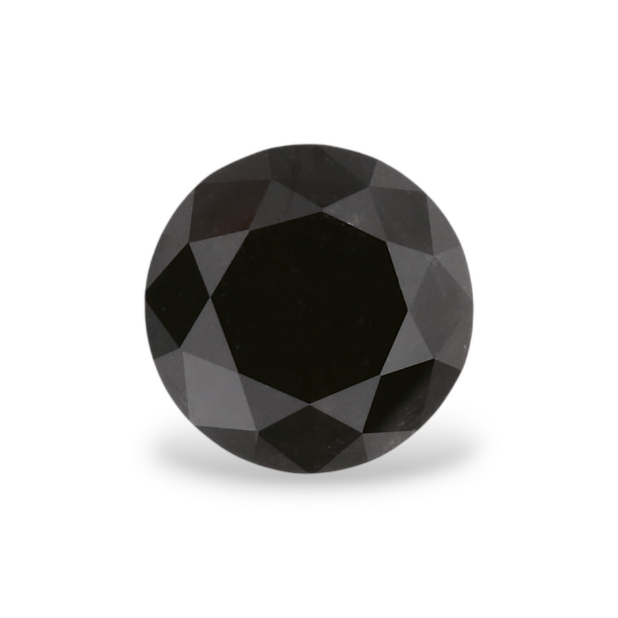 GIA 1.22 Carat Natural Fancy Black Round Diamond SE-5685GN