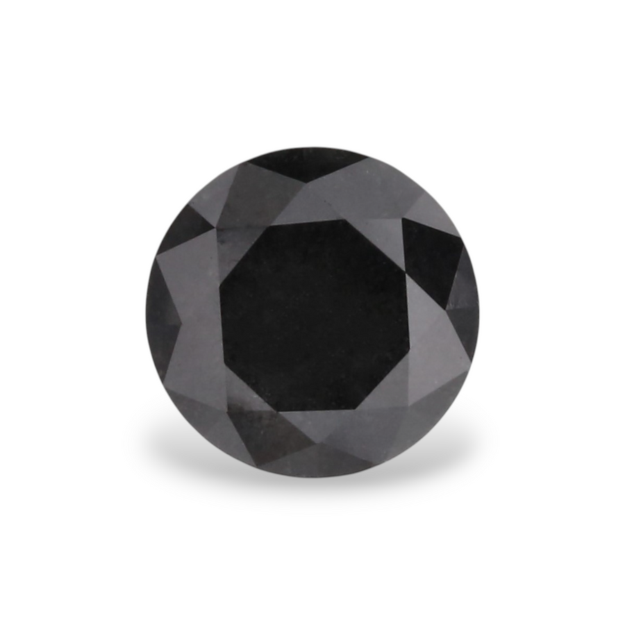 GIA 0.60 Carat Natural Fancy Black Round Diamond SE-5713GN