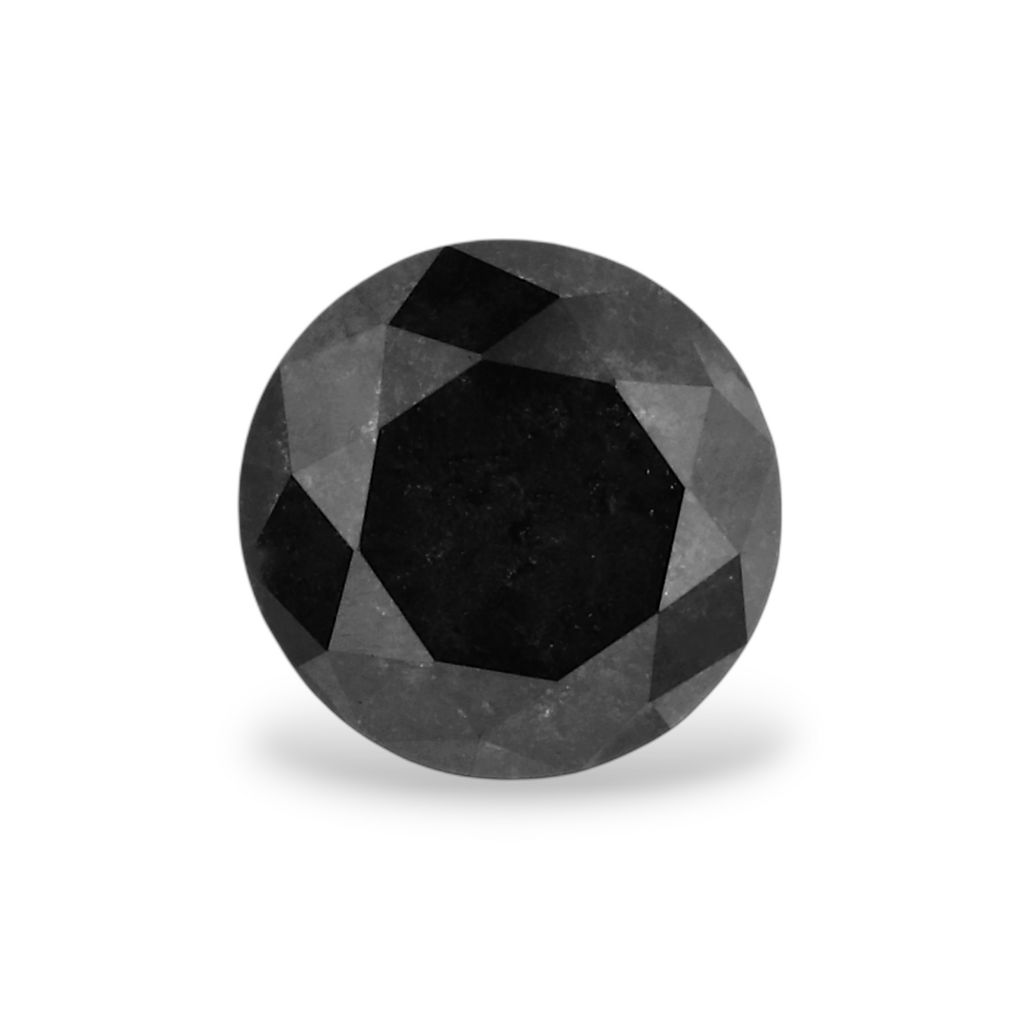 GIA 0.84 Carat Natural Fancy Black Round Diamond SE-5715GN