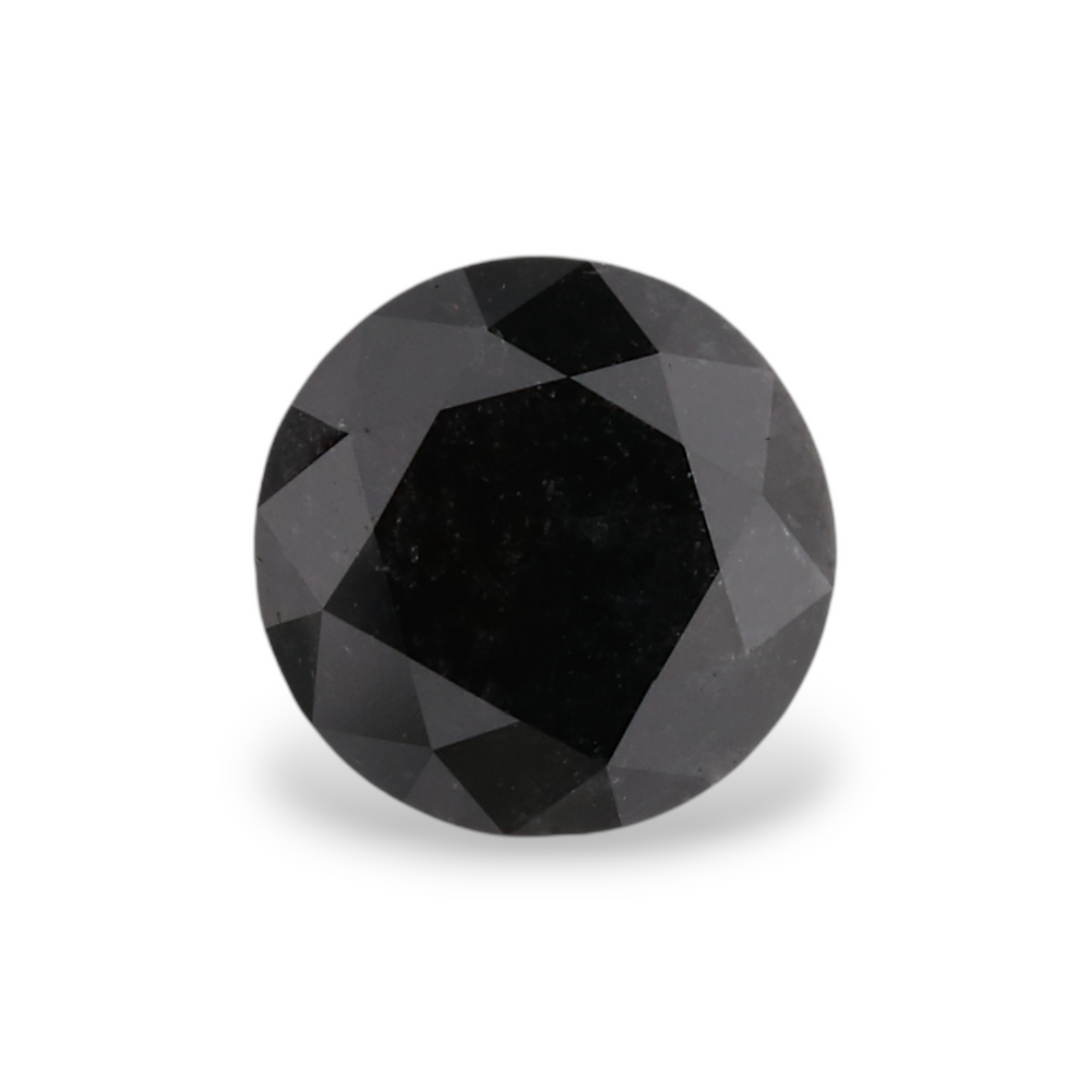 GIA 1.07 Carat Natural Fancy Black Round Diamond SE-5720GN