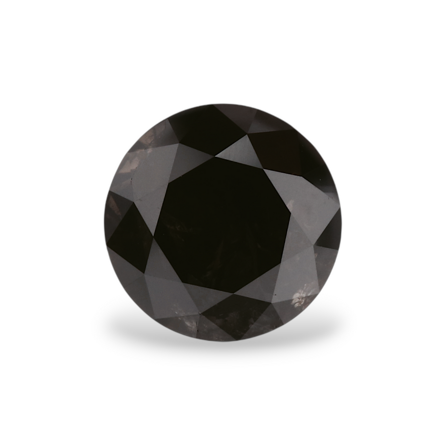GIA 1.82 Carat Natural Fancy Black Round Diamond SE-5722GN