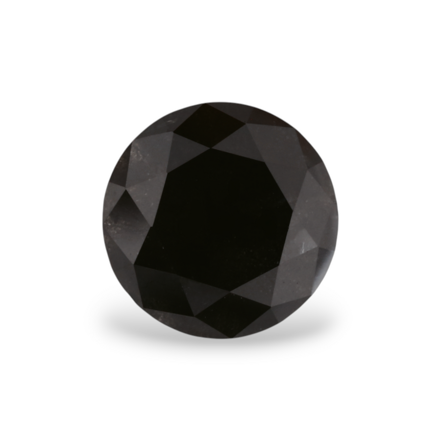 GIA 1.93 Carat Natural Fancy Black Round Diamond SE-5826GN