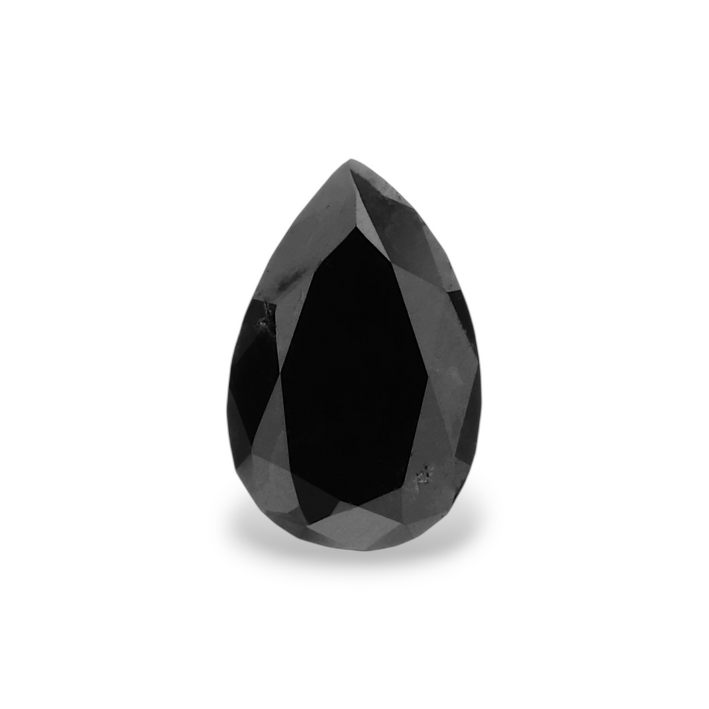GIA 0.60 Carat Natural Fancy Black Pear Diamond SE-5828GN
