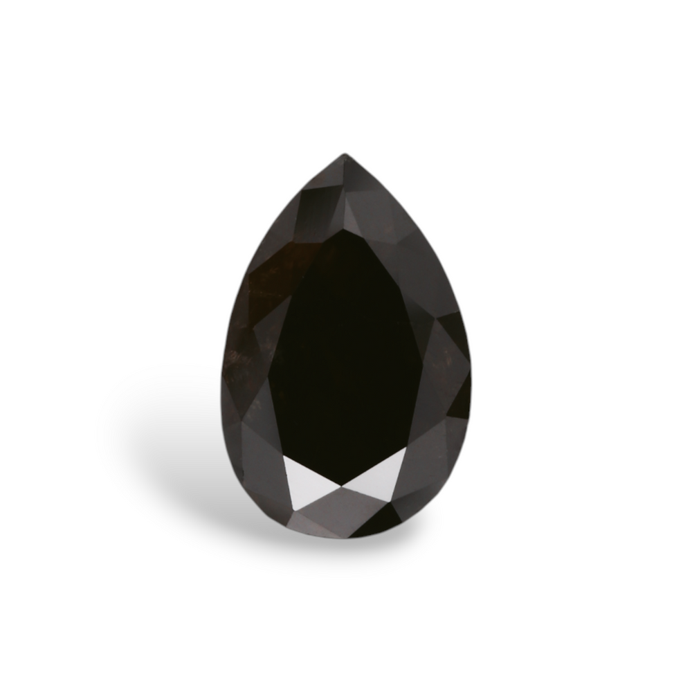 GIA 1.86 Carat Natural Fancy Black Pear Diamond SE-5839GN