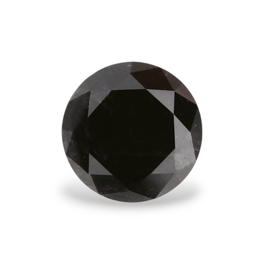GIA 1.07 Carat Natural Fancy Black Round Diamond SE-5951GN