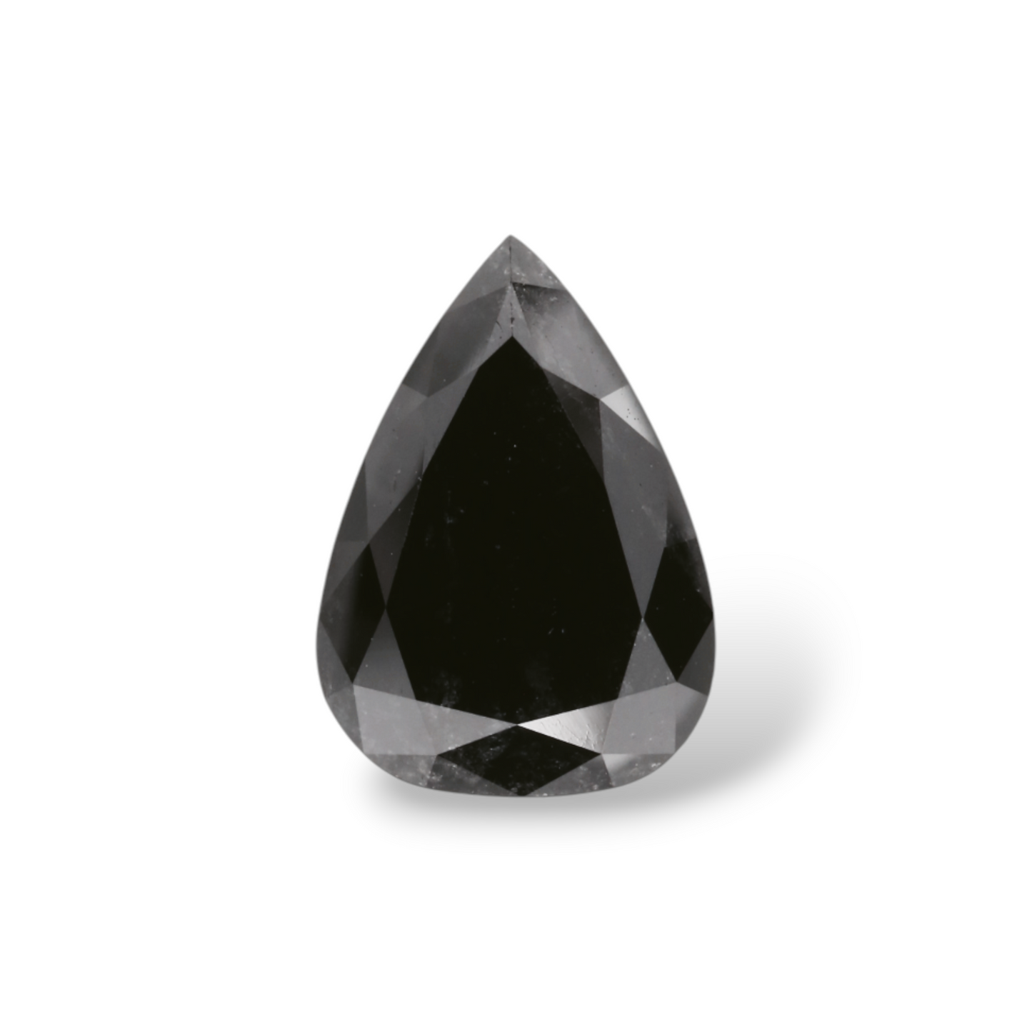 GIA 2.74 Carat Natural Fancy Black Pear Diamond SE-6054GN