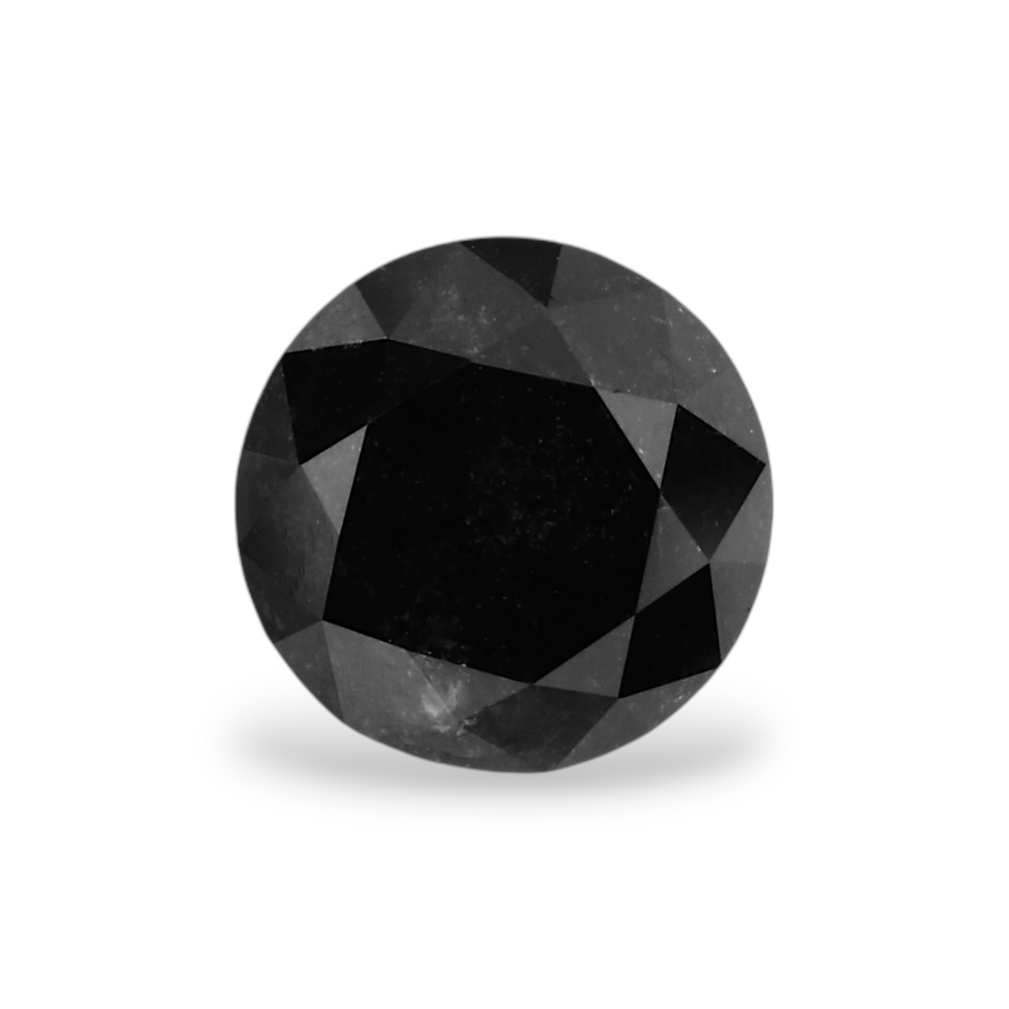 GIA 0.84 Carat Natural Fancy Black Round Diamond SE-6059GN