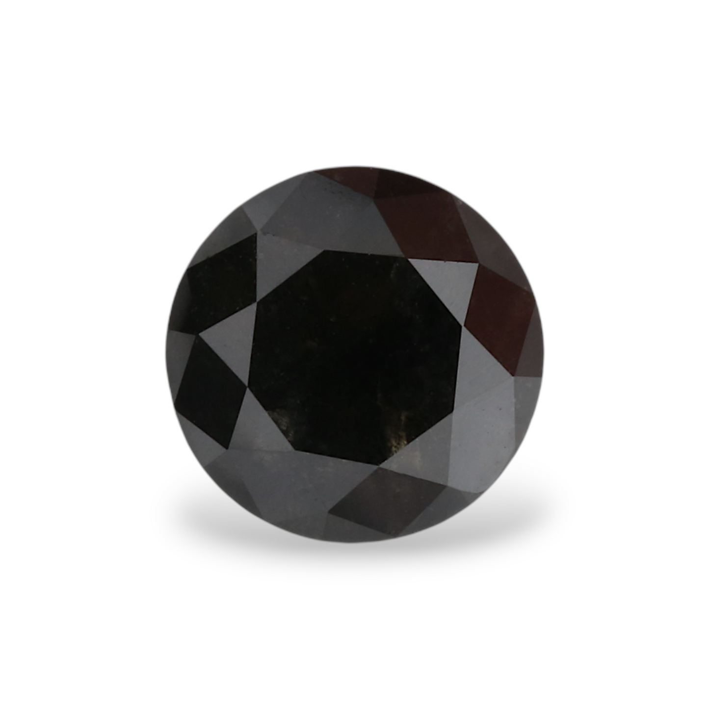GIA 1.39 Carat Natural Fancy Black Round Diamond SE-6063GN