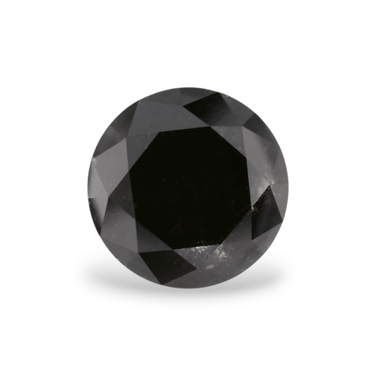 GIA 1.70 Carat Natural Fancy Black Round Diamond SE-6065GN