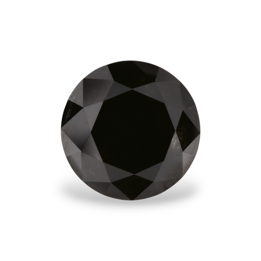 GIA 1.78 Carat Natural Fancy Black Round Diamond SE-6066GN