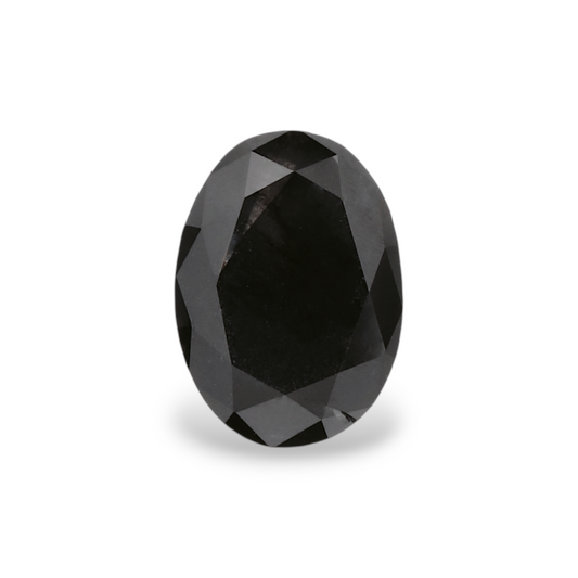 GIA 0.54 Carat Natural Fancy Black Oval Diamond SE-6082GN