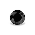 GIA 3.68 Carat Natural Fancy Black Round Diamond SE-6401GN