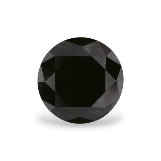 GIA 1.92 Carat Natural Fancy Black Round Diamond SE-6405GN