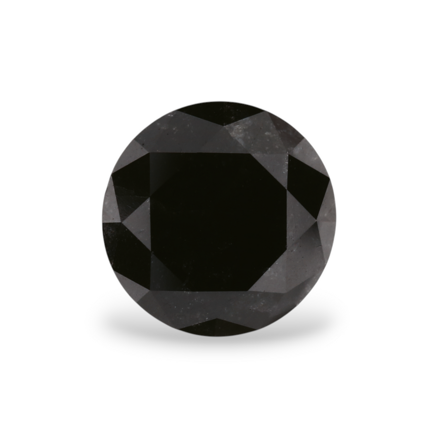 GIA 1.92 Carat Natural Fancy Black Round Diamond SE-6405GN