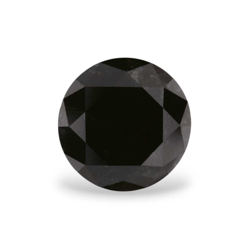 GIA 1.92 Carat Natural Fancy Black Round Diamond SE-6405GN