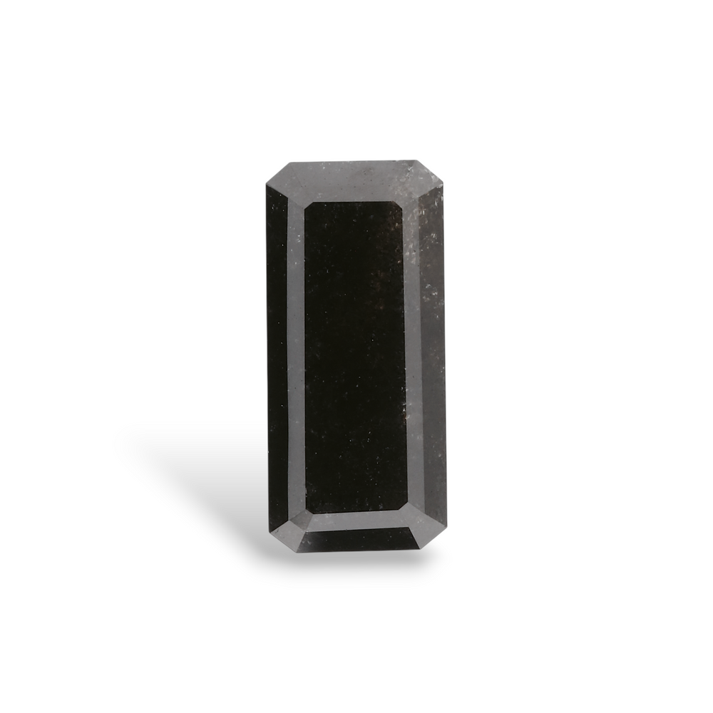 GIA 2.36 Carat Natural Fancy Black Emerald Diamond SE-6409GN
