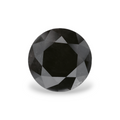 GIA 1.31 Carat Natural Fancy Black Round Diamond SE-6534GN