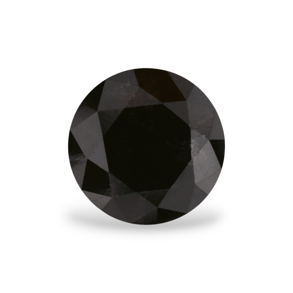 GIA 1.78 Carat Natural Fancy Black Round Diamond SE-6577GN