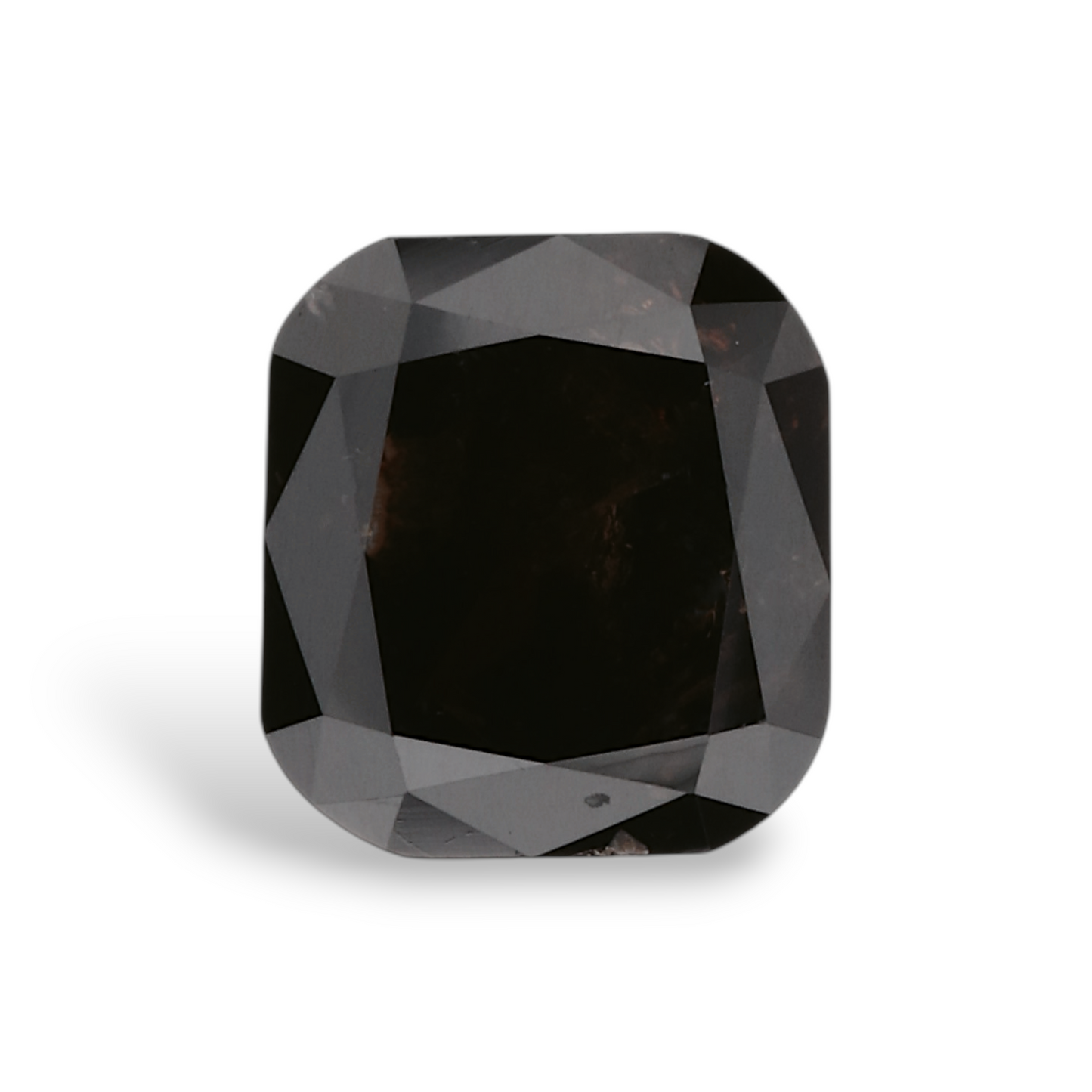GIA 0.88 Carat Natural Fancy Black Cushion Diamond SE-6583GN