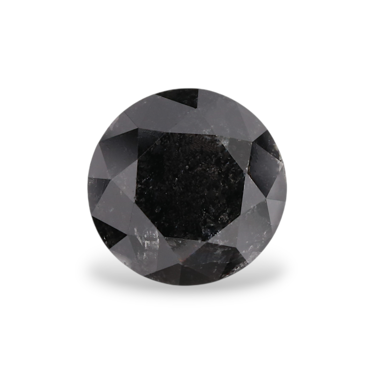 GIA 1.53 Carat Natural Fancy Black Round Diamond SE-6590GN