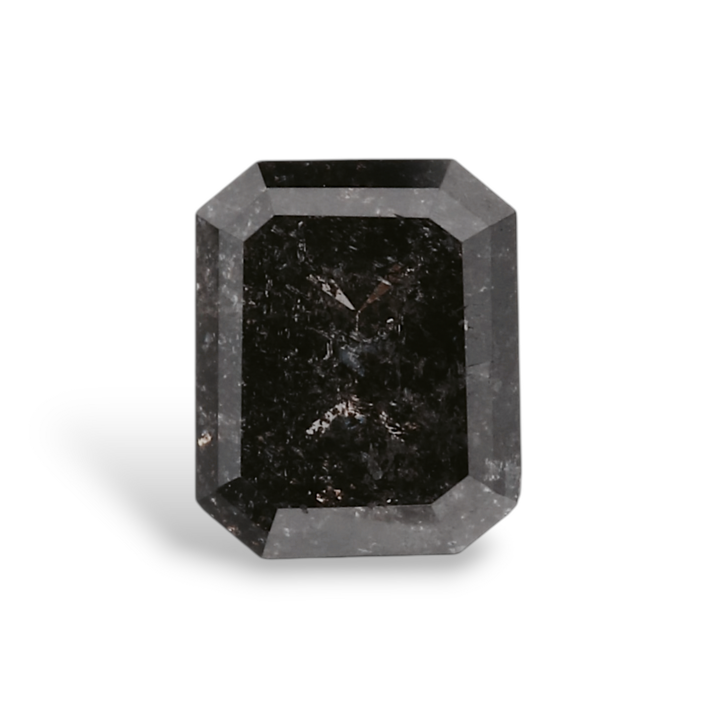 GIA 0.71 Carat Natural Fancy Black Emerald Diamond SE-6609GN