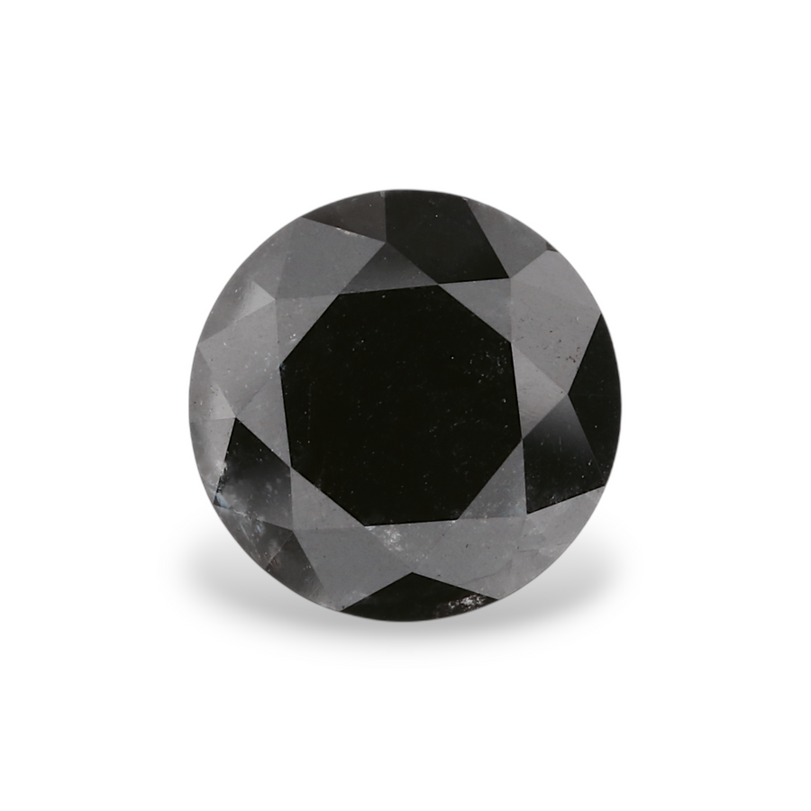 GIA 2.24 Carat Natural Fancy Black Round Diamond SE-6613GN