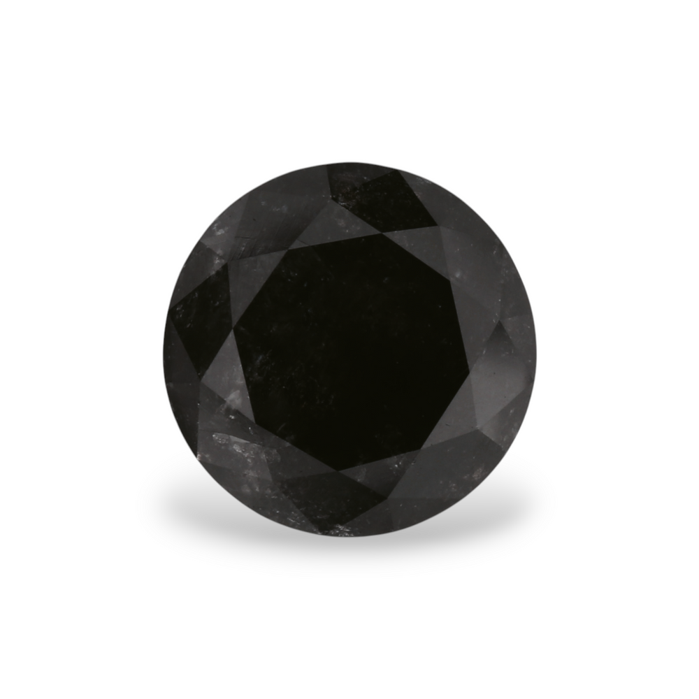 GIA 1.85 Carat Natural Fancy Black Round Diamond SE-6614GN