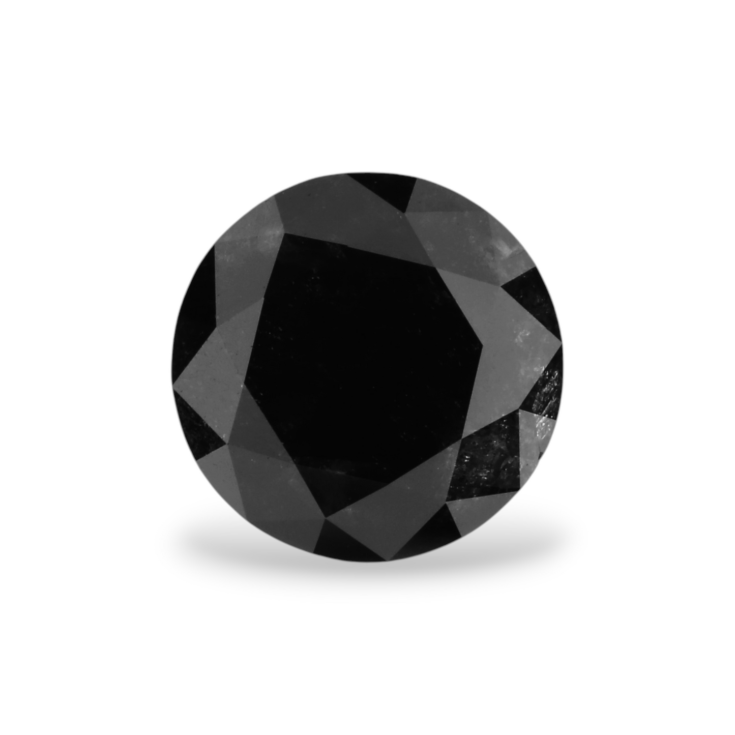 GIA 1.41 Carat Natural Fancy Black Round Diamond SE-6618GN