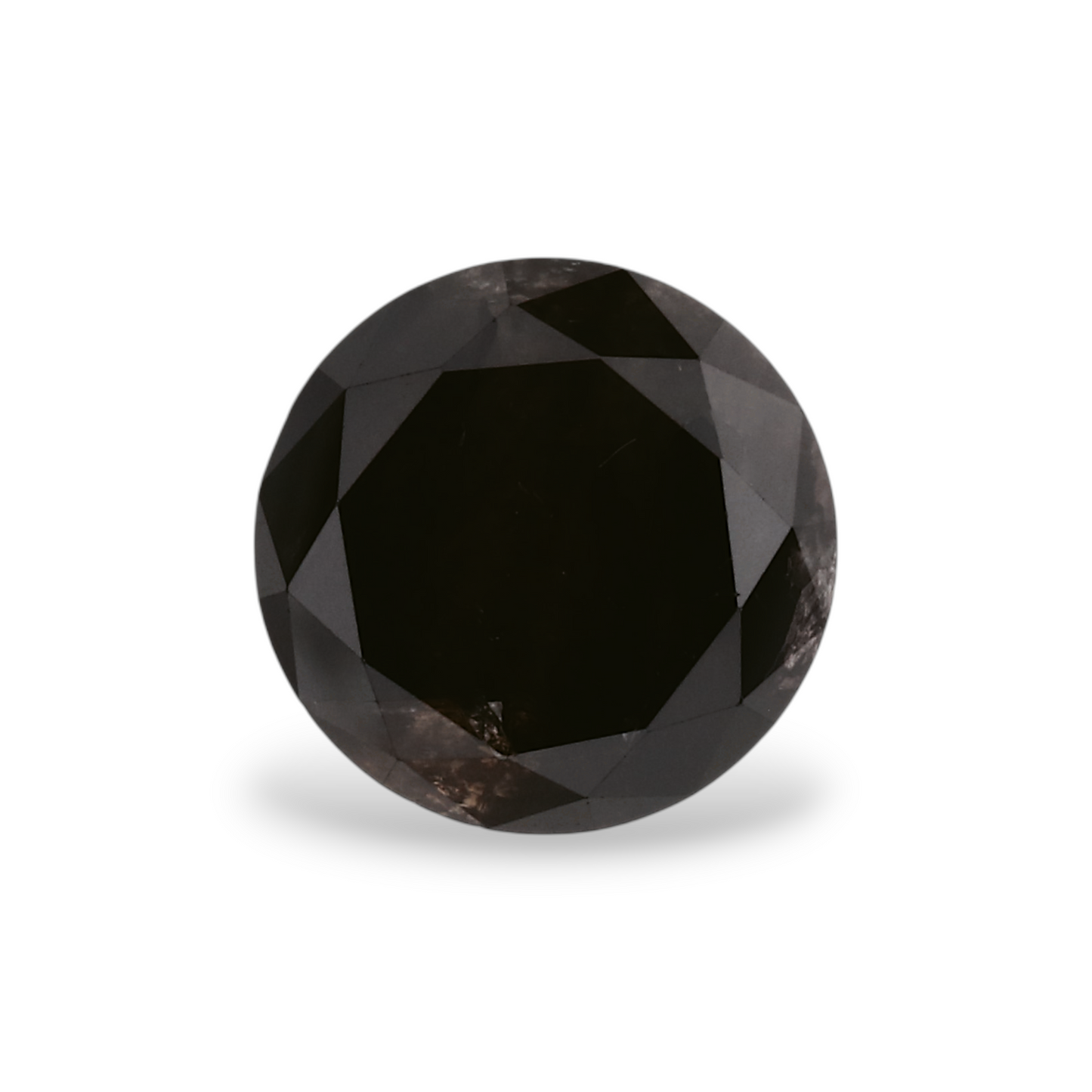 GIA 1.14 Carat Natural Fancy Black Round Diamond SE-6619GN