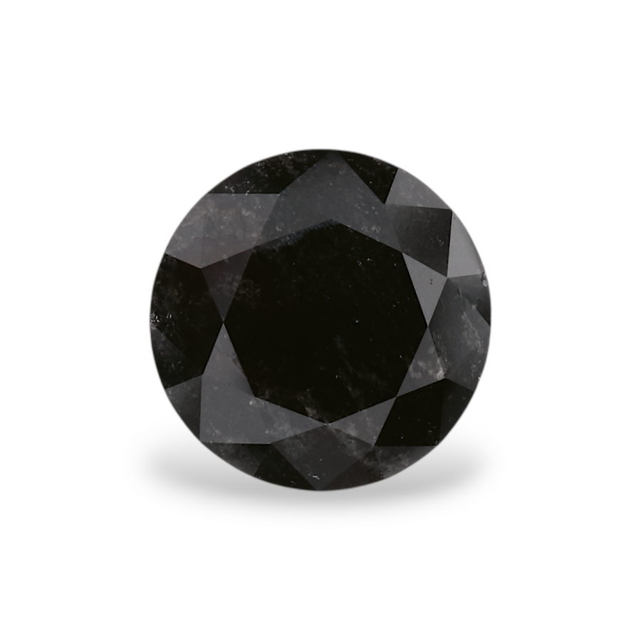 GIA 1.20 Carat Natural Fancy Black Round Diamond SE-6622GN