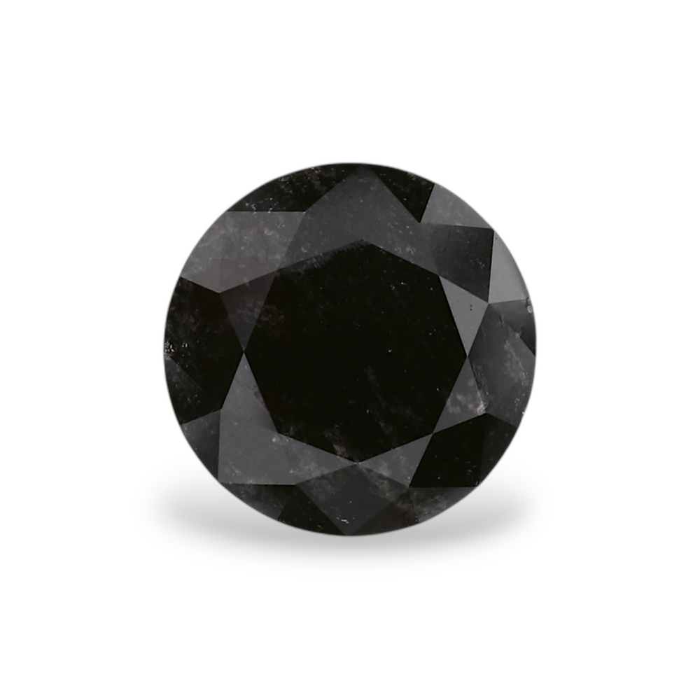 GIA 1.20 Carat Natural Fancy Black Round Diamond SE-6622GN