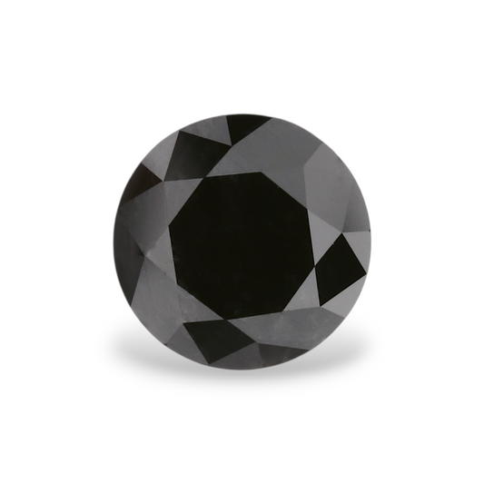 GIA 1.03 Carat Natural Fancy Black Round Diamond SE-6626GN