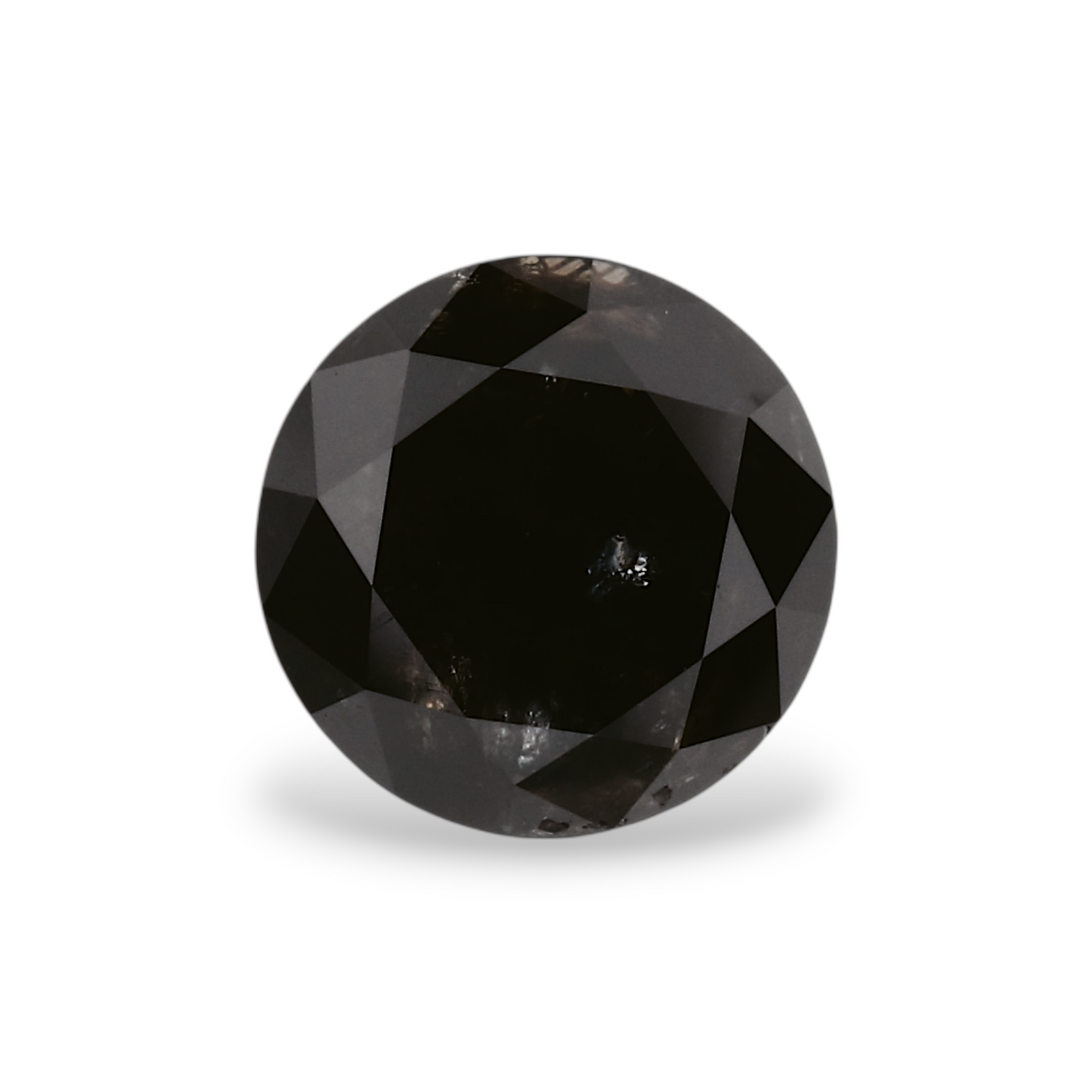 GIA 1.14 Carat Natural Fancy Black Round Diamond SE-6627GN