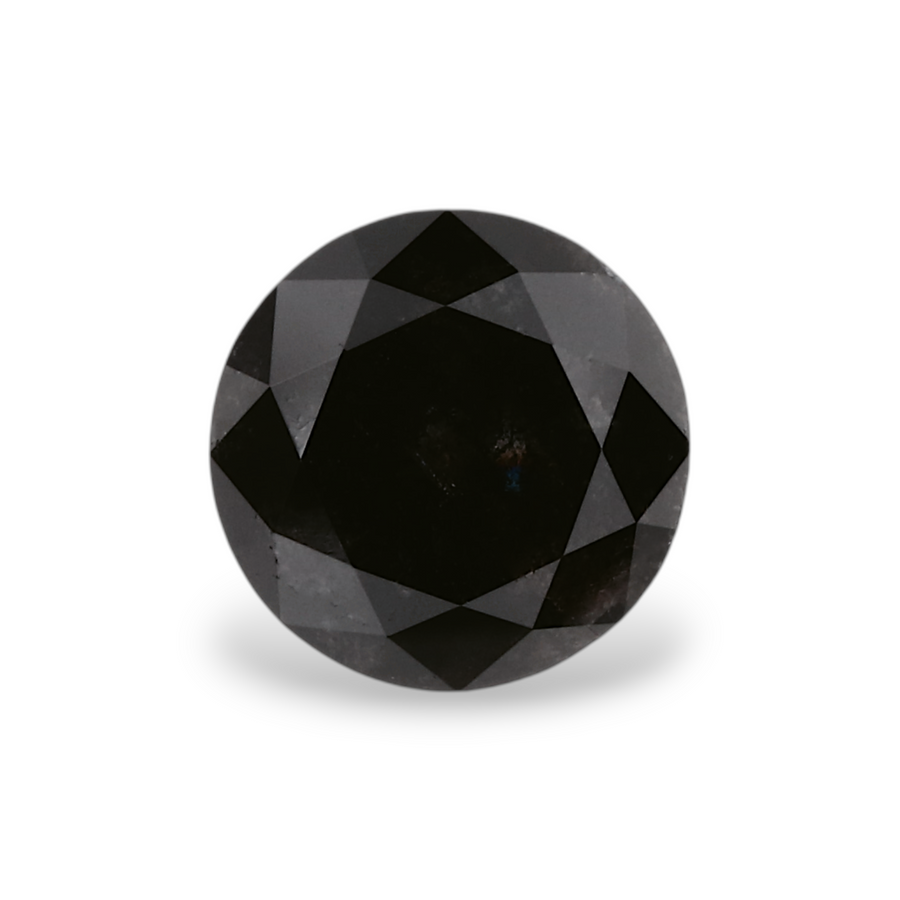 GIA 1.15 Carat Natural Fancy Black Round Diamond SE-6630GN