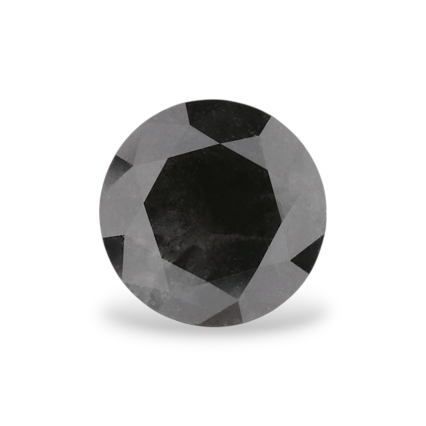 GIA 1.00 Carat Natural Fancy Black Round Diamond SE-6635GN