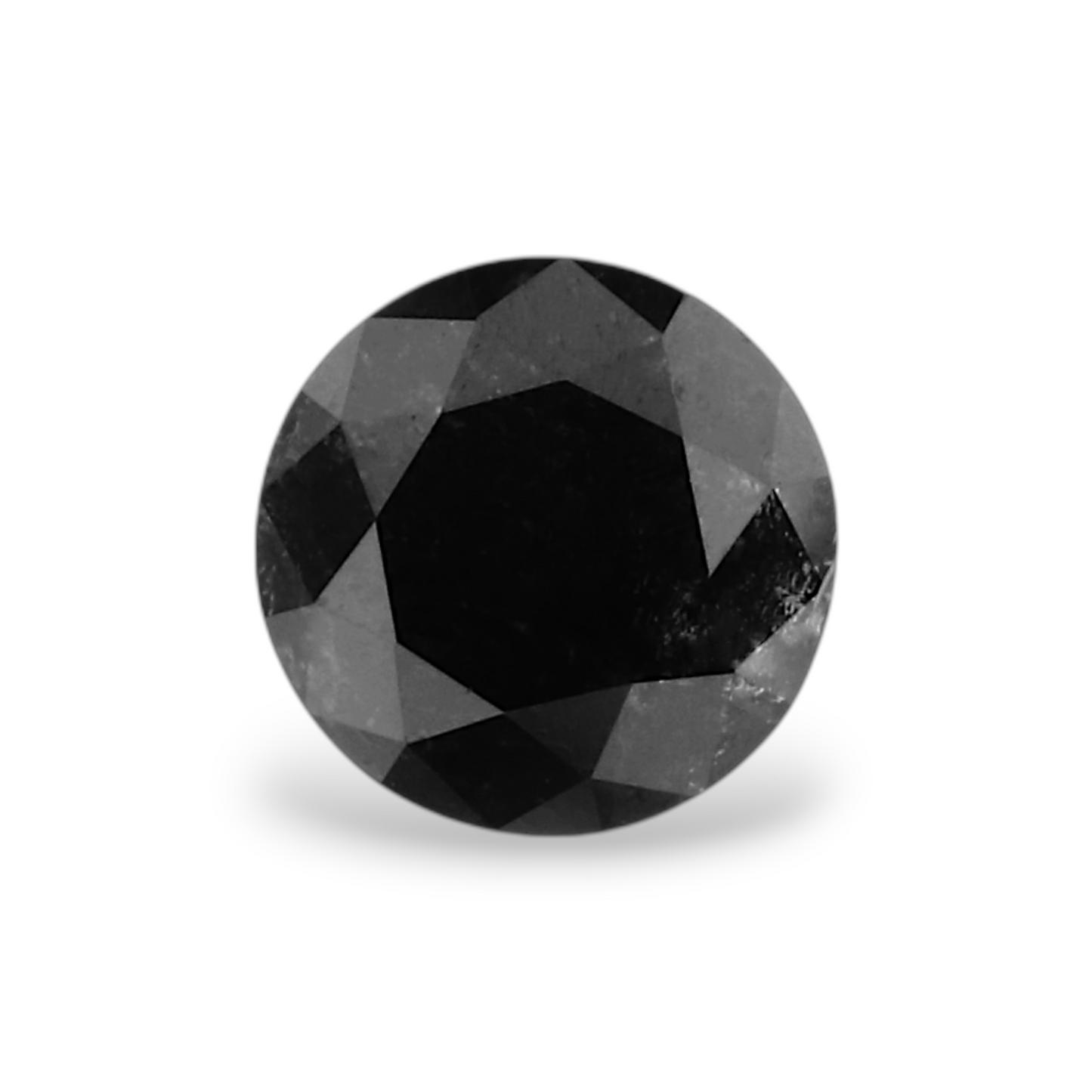 GIA 0.39 Carat Natural Fancy Black Round Diamond SE-6647GN
