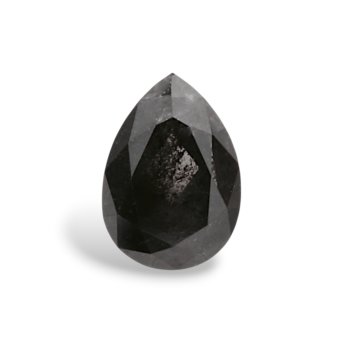 GIA 0.55 Carat Natural Fancy Black Pear Diamond SE-6669GN