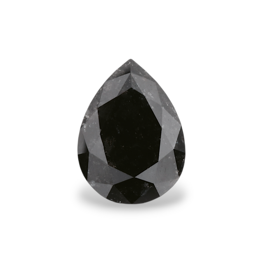 GIA 1.05 Carat Natural Fancy Black Pear Diamond SE-6709GN