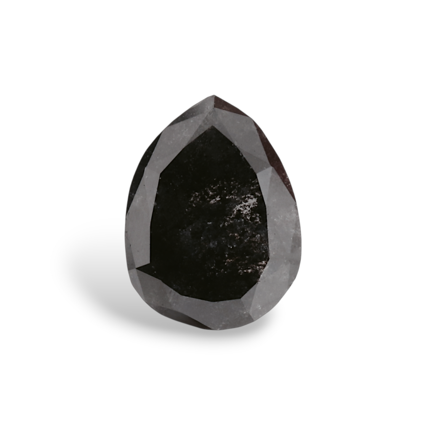 GIA 0.96 Carat Natural Fancy Black Pear Diamond SE-6710GN