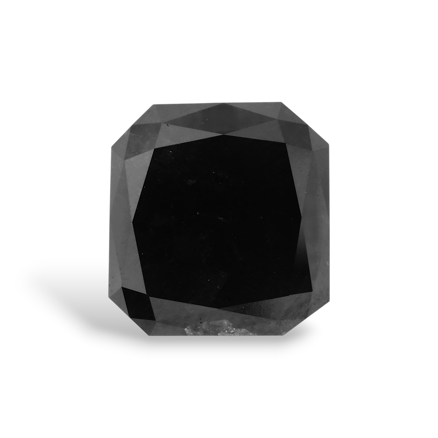 GIA 5.52 Carat Natural Fancy Black Radiant Diamond SE-6741GN
