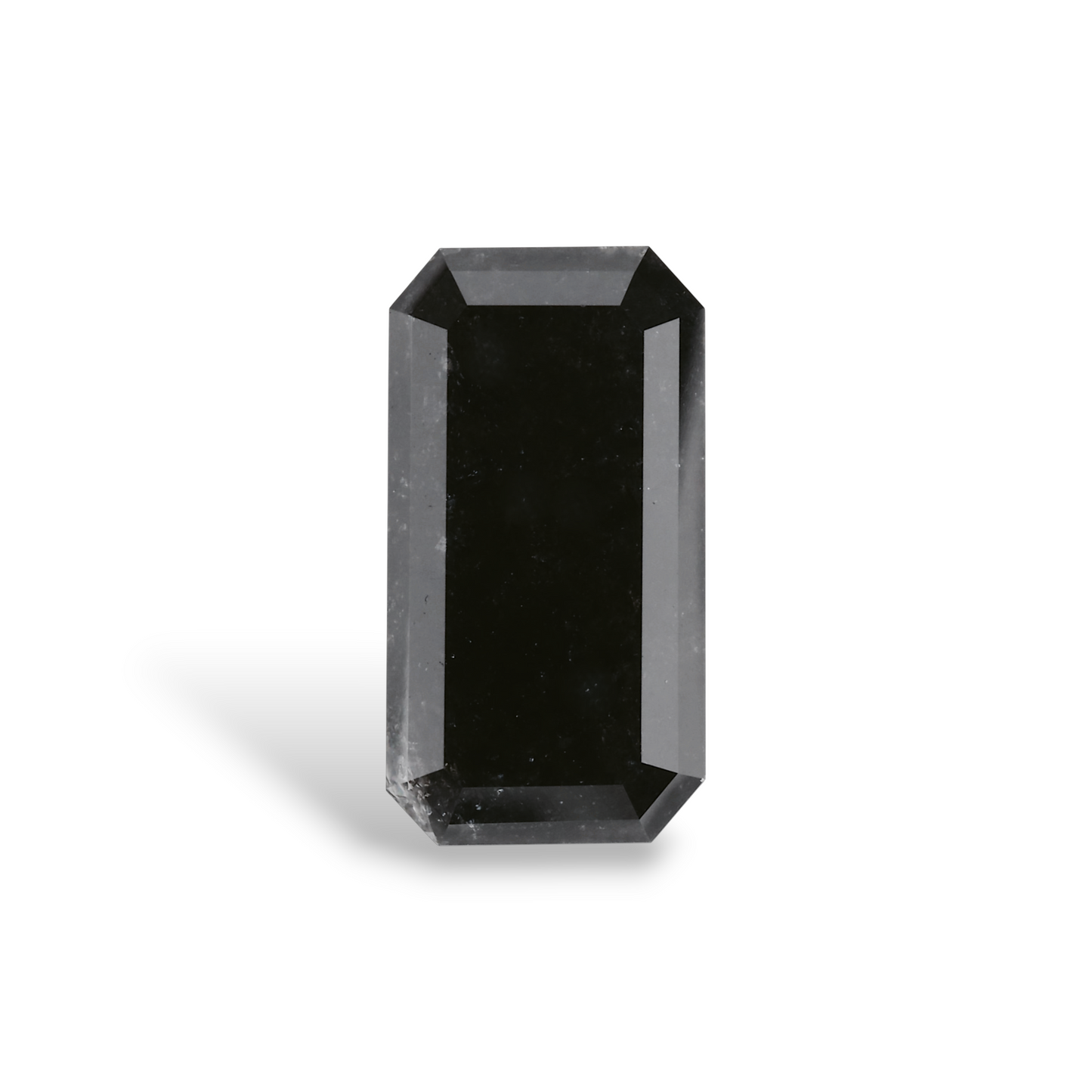 GIA 4.44 Carat Natural Fancy Black Emerald Diamond SE-6753GN