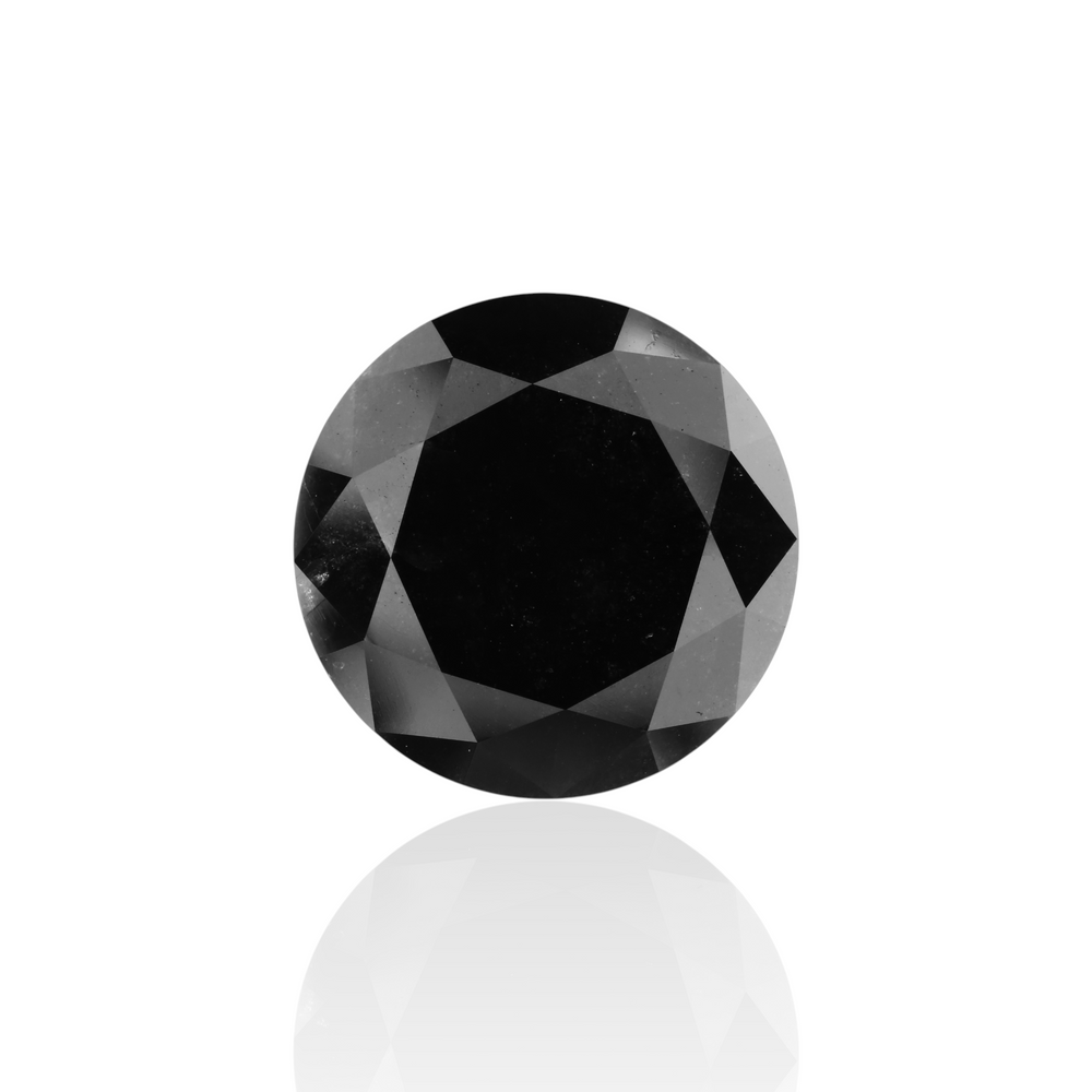 GIA 13.21 Carat Natural Fancy Black Round Diamond SE-6756GN
