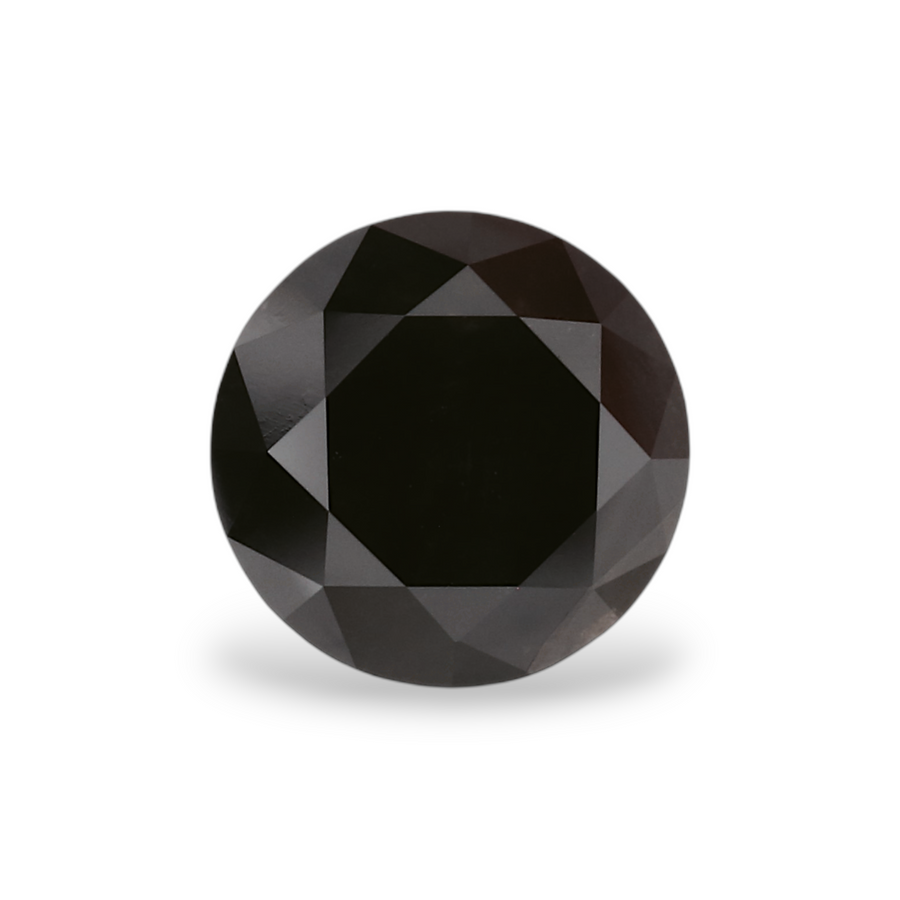 GIA 1.21 Carat Natural Fancy Black Round Diamond SE-6762GN