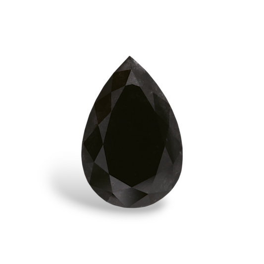 GIA 1.86 Carat Natural Fancy Black Pear Diamond SE-6767GN