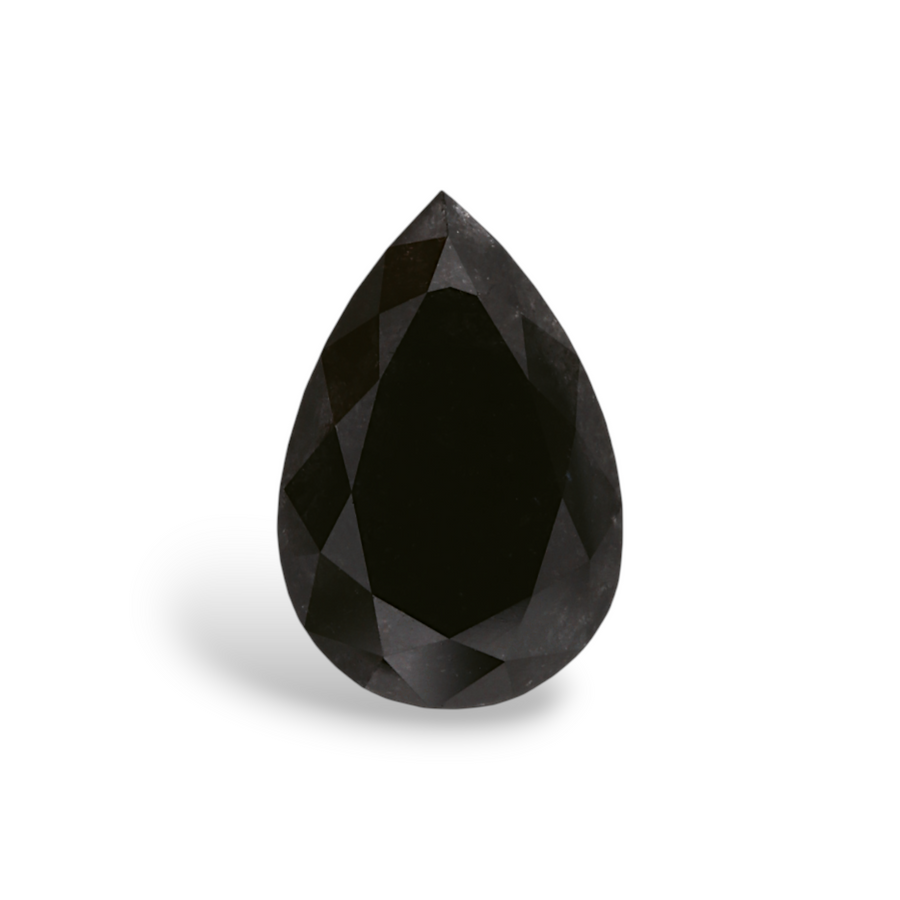 GIA 1.86 Carat Natural Fancy Black Pear Diamond SE-6767GN