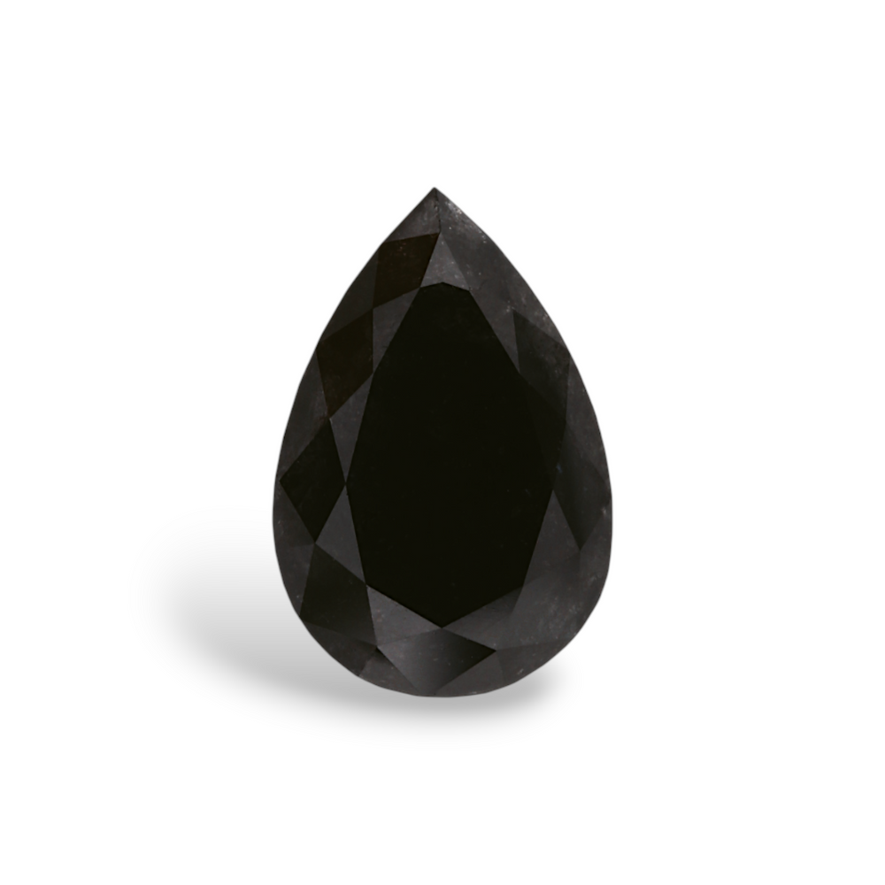 GIA 1.86 Carat Natural Fancy Black Pear Diamond SE-6767GN