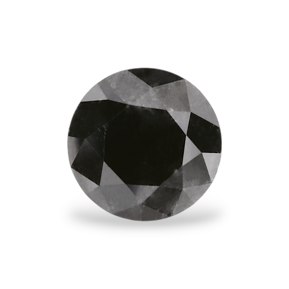 GIA 0.99 Carat Natural Fancy Black Round Diamond SE-6776GN