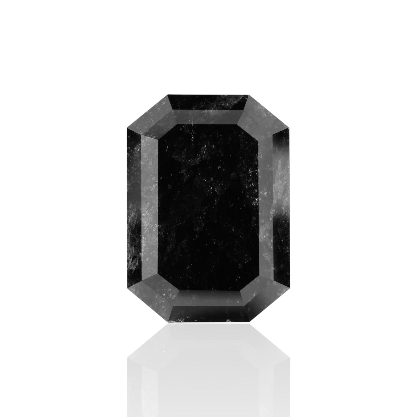 GIA 8.93 Carat Natural Fancy Black Emerald Diamond SE-6783GN