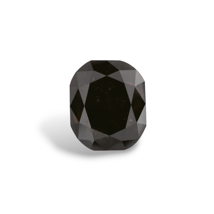GIA 3.49 Carat Natural Fancy Black Cushion Diamond SE-6814GN